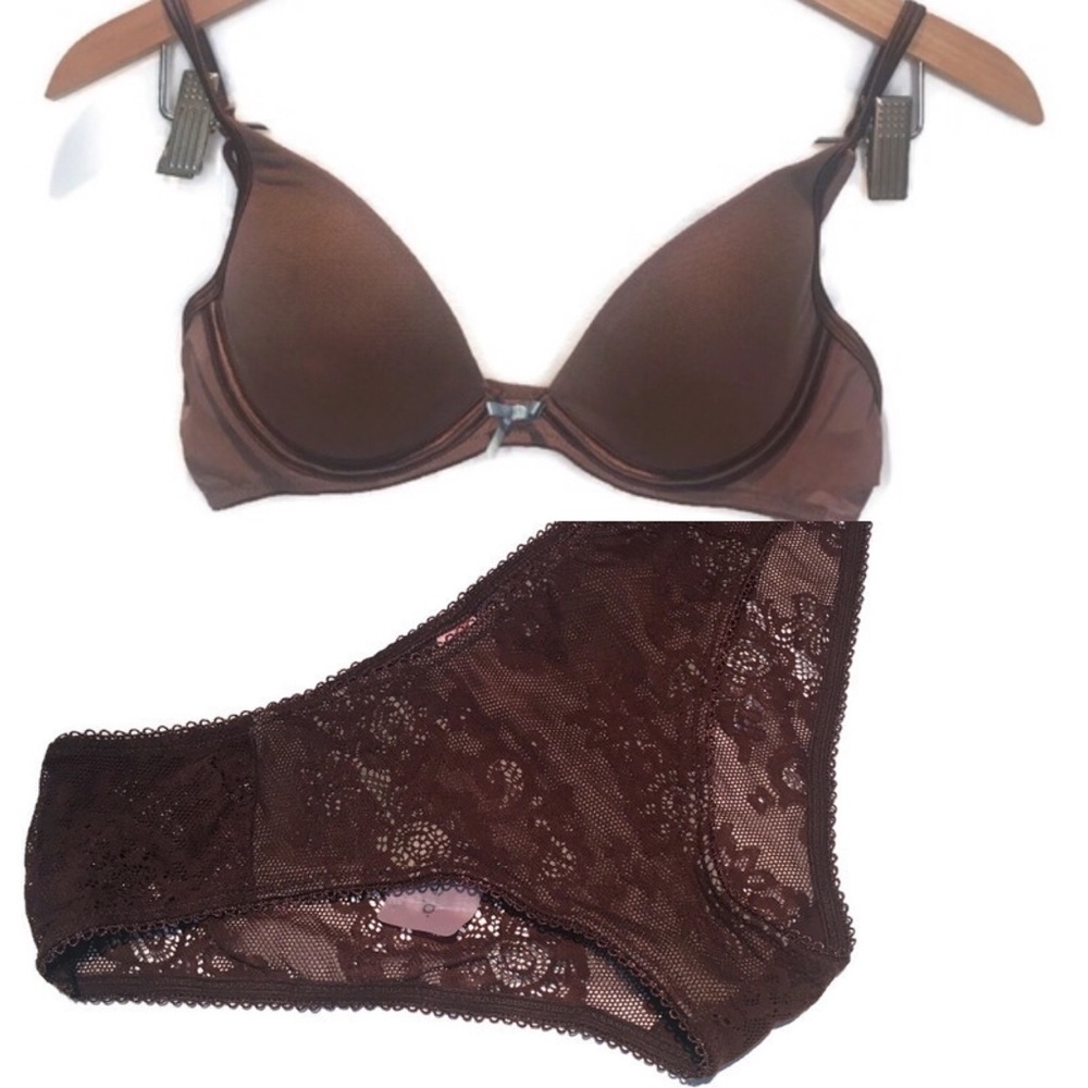 NWT Vanity Fair padded bra 36B & Sophie B brief,L